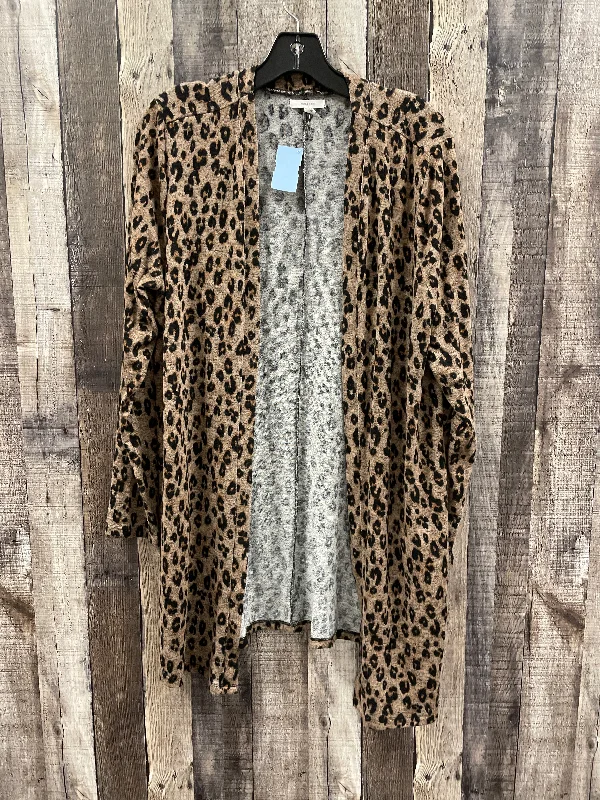 Cardigan By Maurices In Animal Print, Size: M