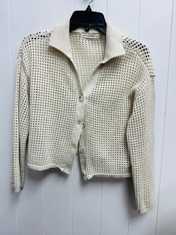 Sweater Cardigan By MOON & MADISON In Cream, Size: Xs