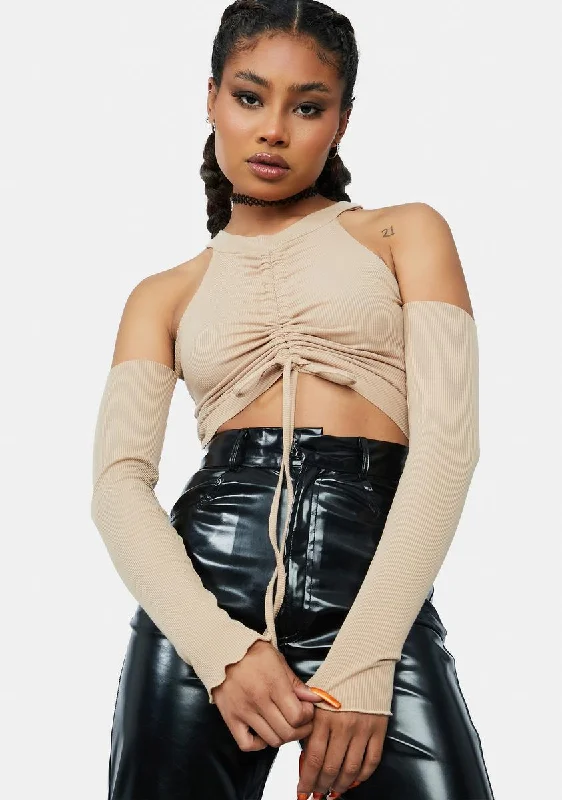 Mocha Sweet Crop Top