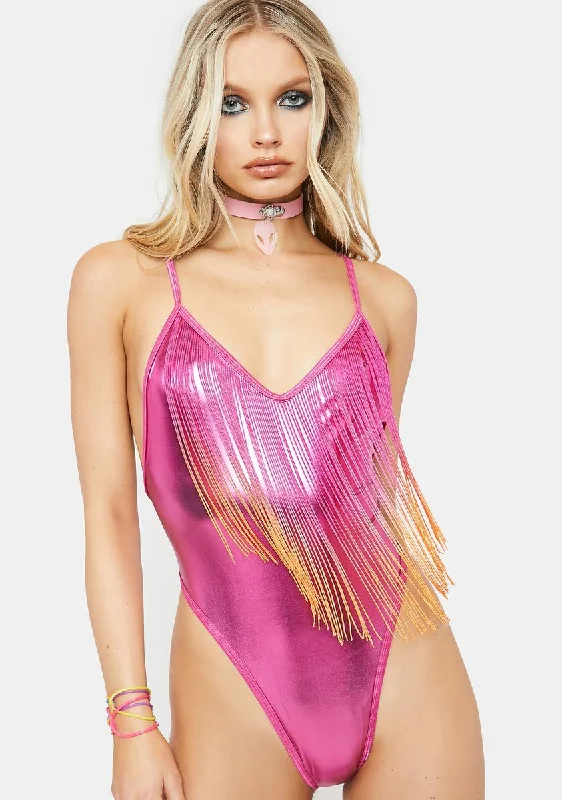 Lady Yuma Dance Fringe Bodysuit