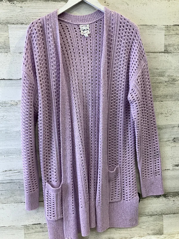 Cardigan By Hippie Rose In Purple, Size: Xl