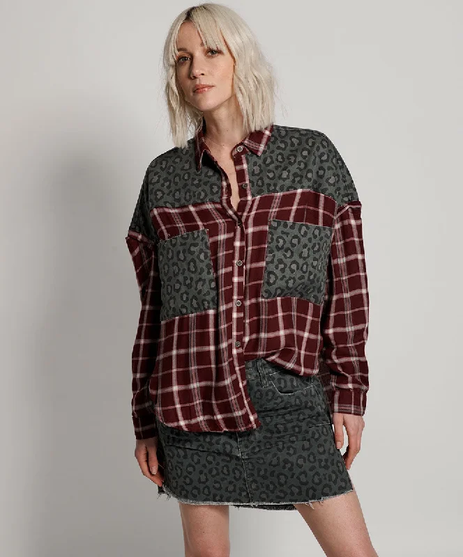 OXBLOOD CHECK MOTLEY SHIRT