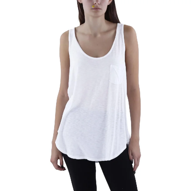 Womens Scoop Neck Sleeveless Tank Top