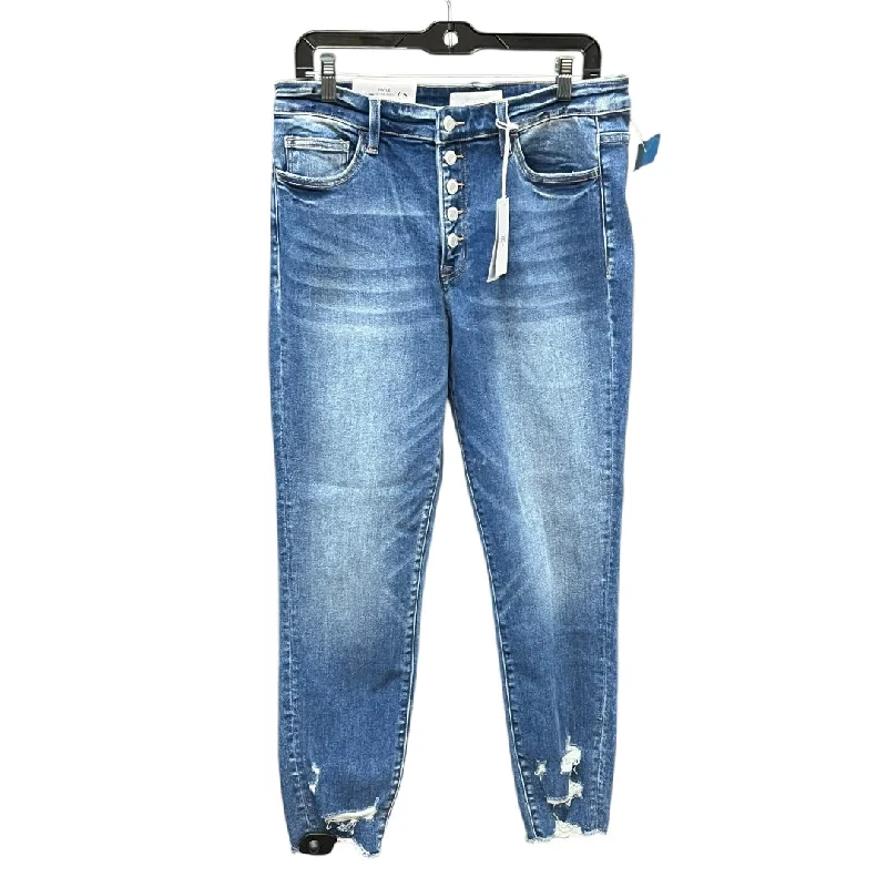 Jeans Skinny By Vervet In Blue Denim, Size: 12