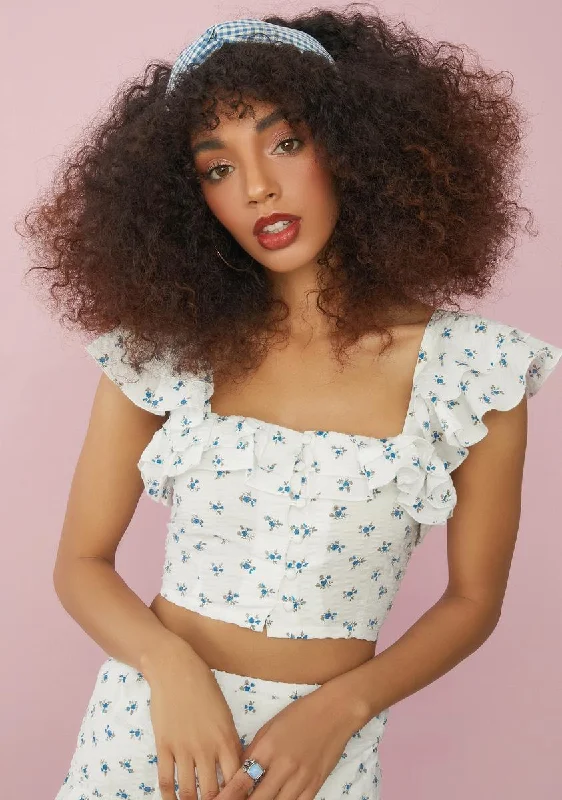 Ur On My Mind Floral Crop Top