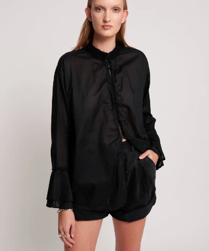 BLACK VOILE FANTASIE SHIRT