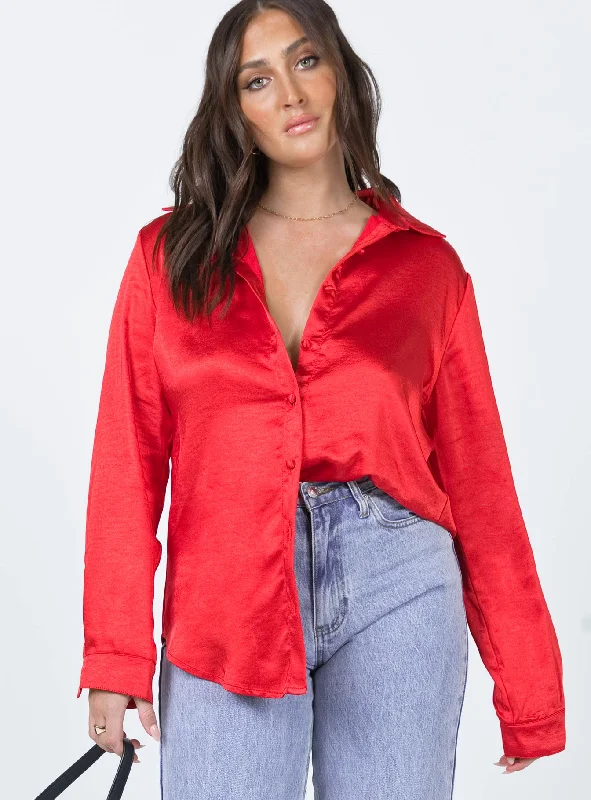 Vintage Vibes Shirt Red