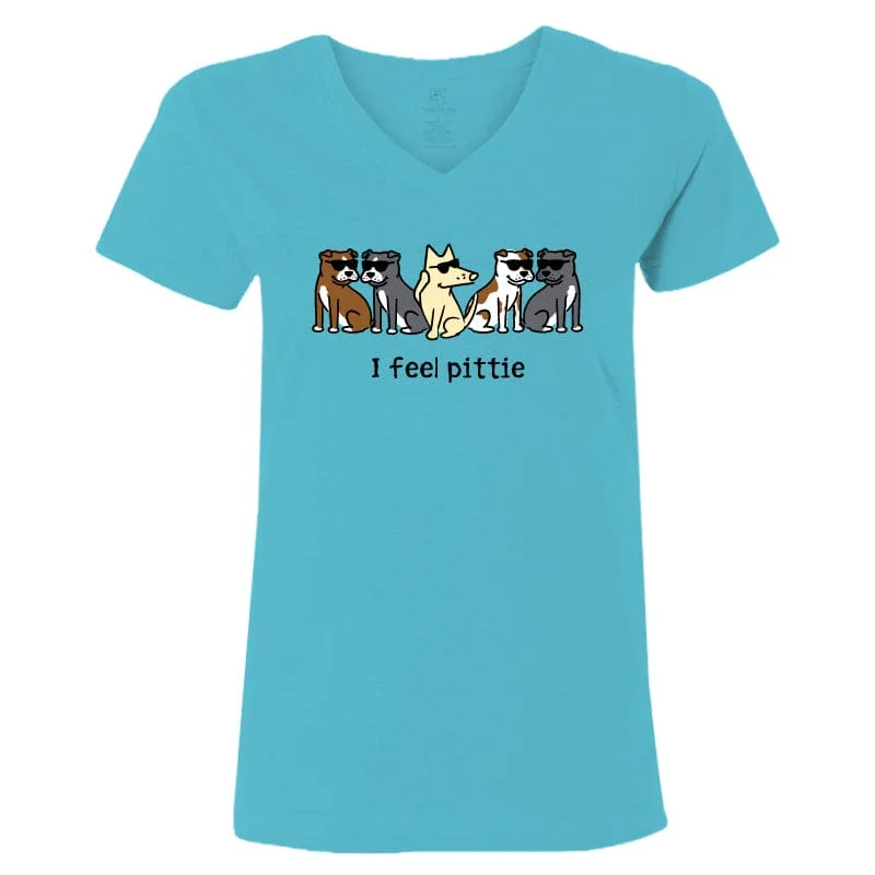 I Feel Pittie - Ladies T-Shirt V-Neck