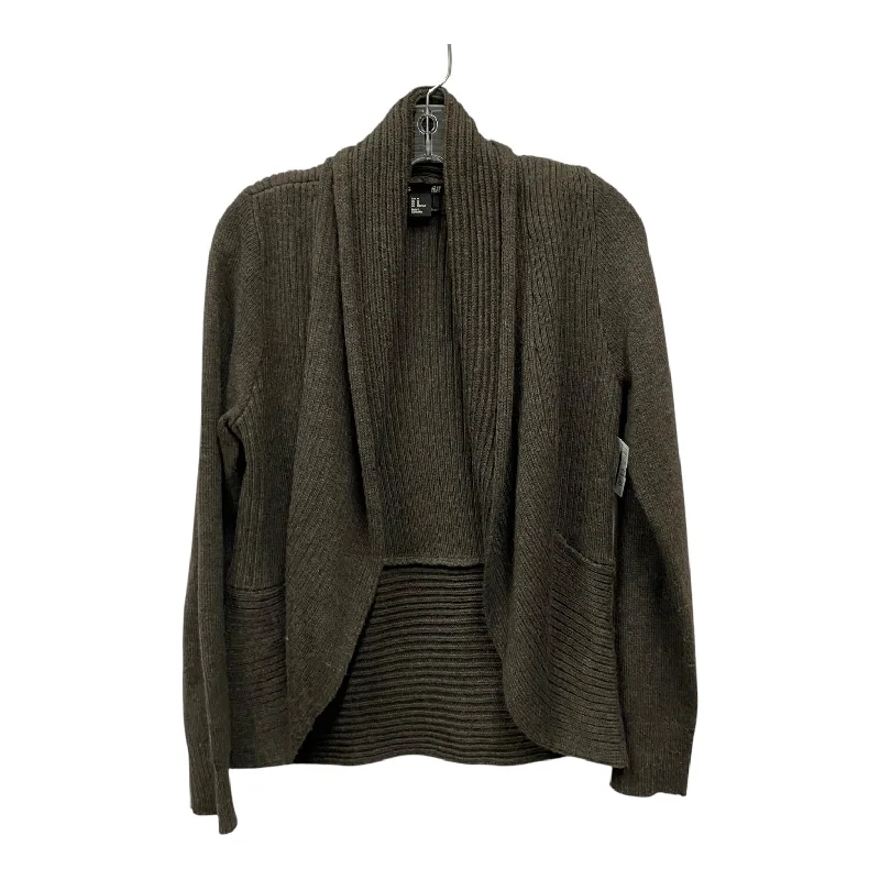 Sweater Cardigan By H&M In Brown, Size:M