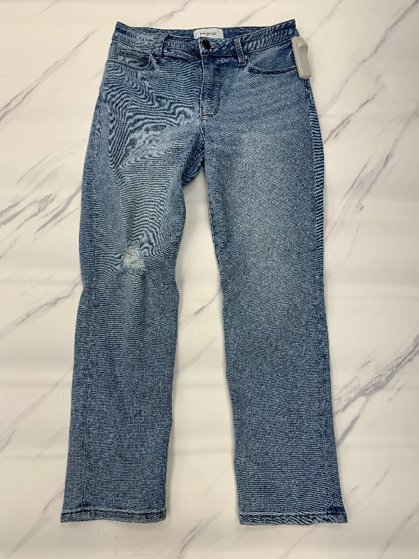 Jeans Straight By Evereve In Blue, Size: 4