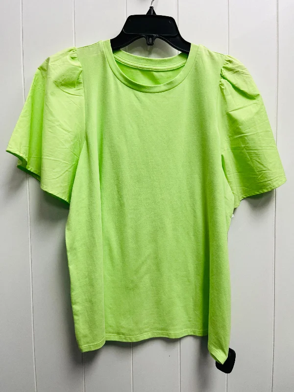 Top Short Sleeve By A New Day In Green, Size: L