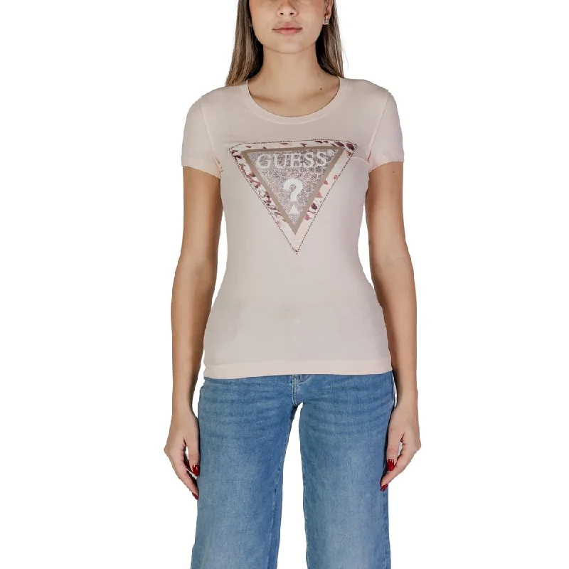 Guess multi Cotton Tops & Women's T-Shirt