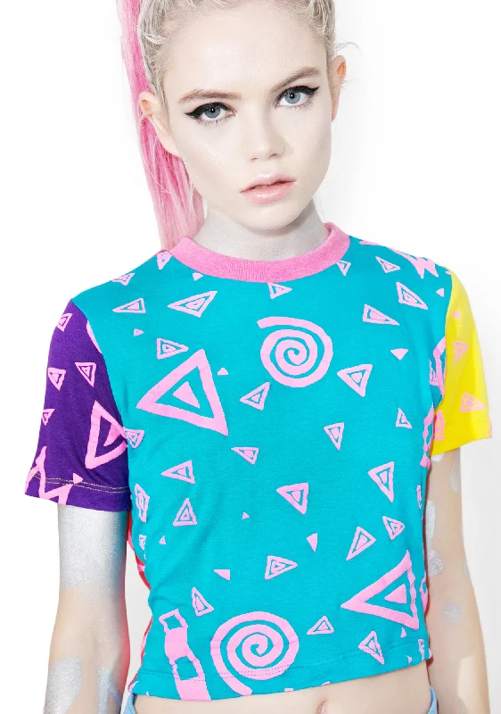 Art School Colorblock Crop Top