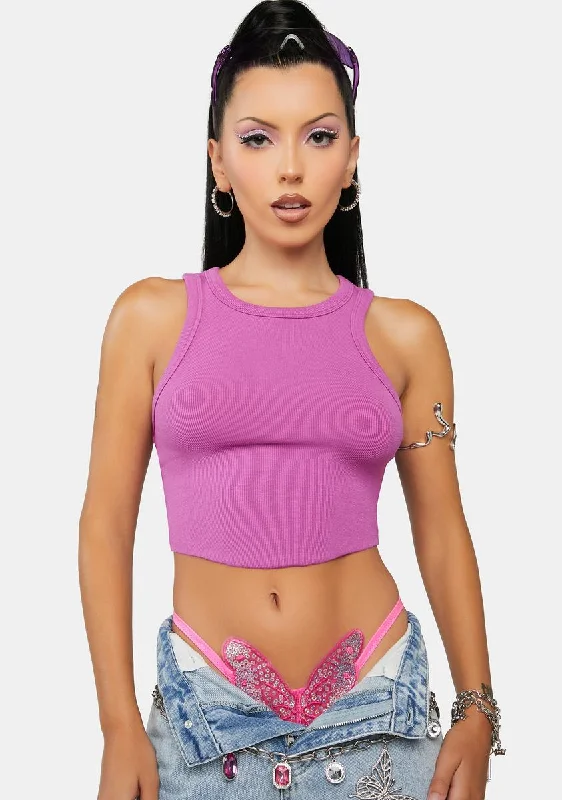 Baby Keep It Simple Ribbed Crop Top