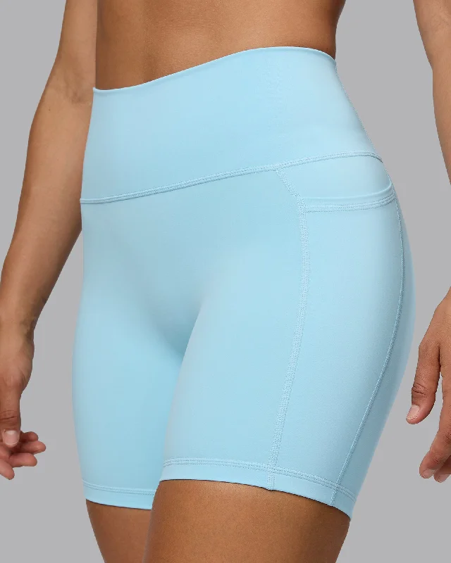 Fusion Mid-Length Shorts with Pockets - Crystal Blue