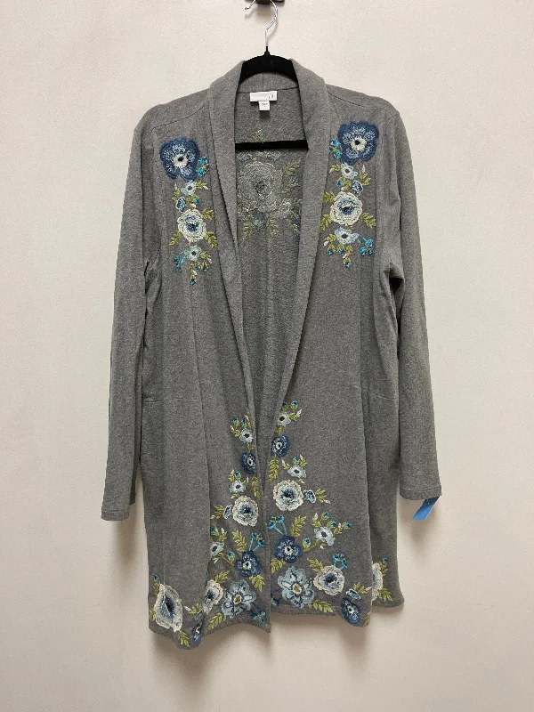 Cardigan By J. Jill In Grey, Size: L