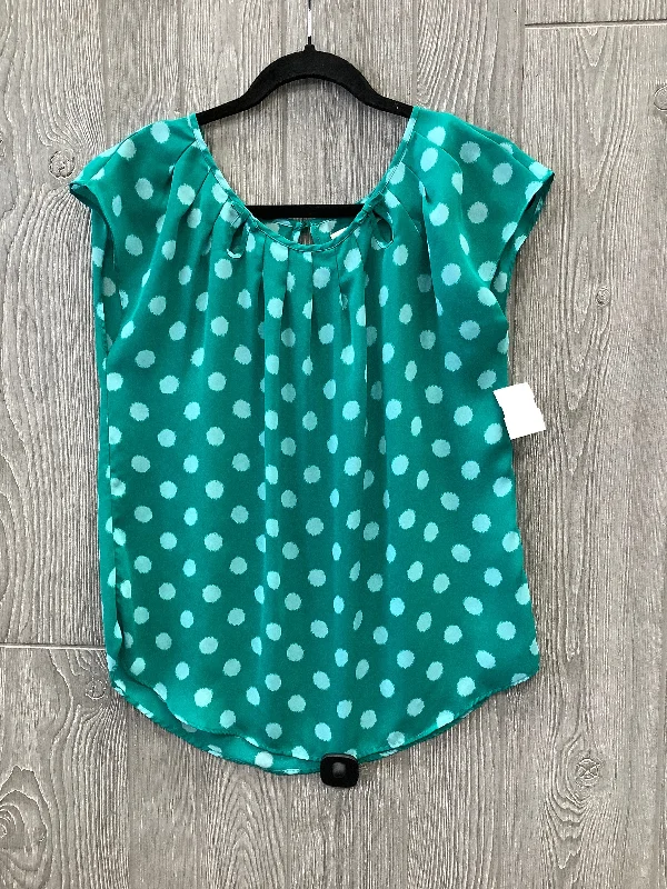 Top Short Sleeve By Lc Lauren Conrad In Green, Size: M