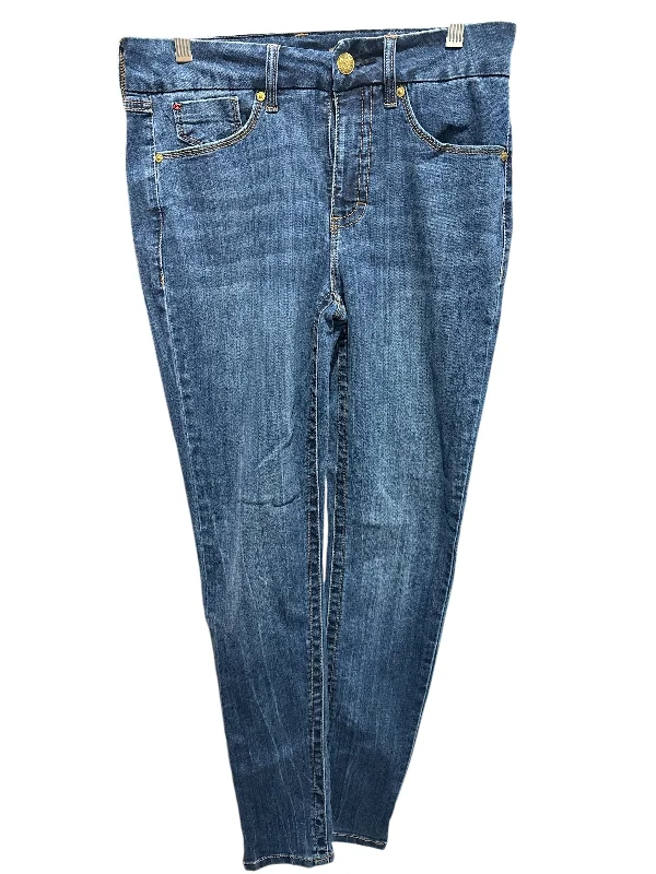 Jeans Skinny By Seven 7 In Blue Denim, Size: 8