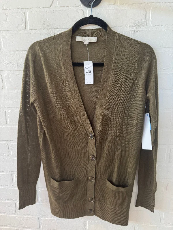 Cardigan By Loft In Green, Size: S