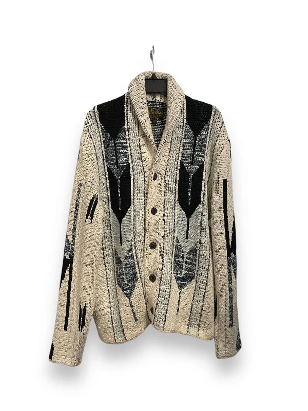 Sweater Cardigan By Lucky Brand In Multi-colored, Size: Xxl