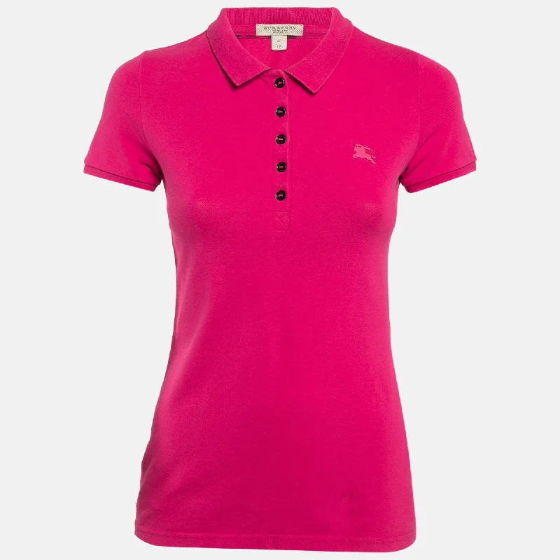 Burberry Brit Fuchsia Pink Polo T-Shirt