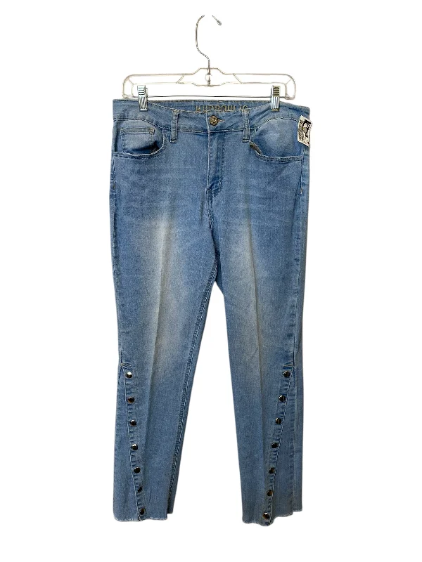 Jeans Straight By Hydraulic In Blue Denim, Size: 12