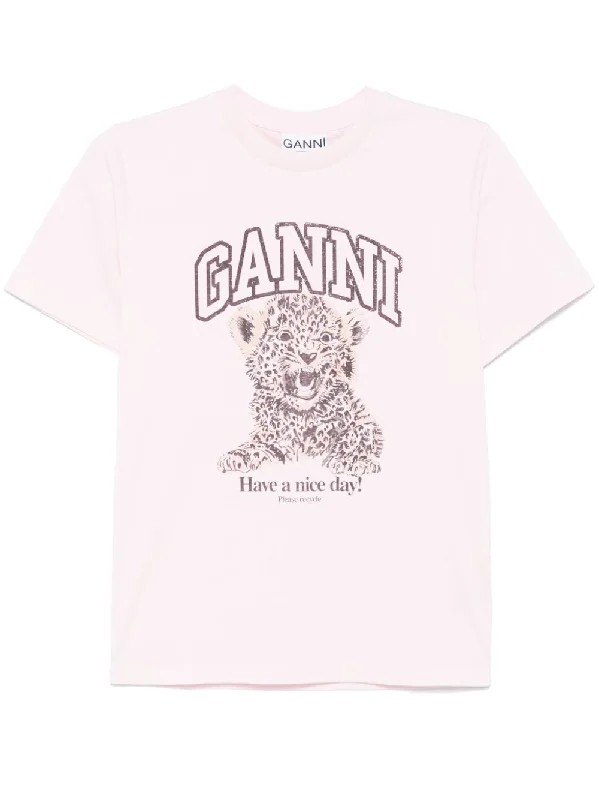 Ganni Women's T-Shirts And Polos pink