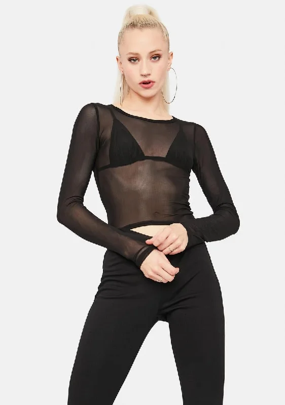 Night Blurred Truth Crop Top