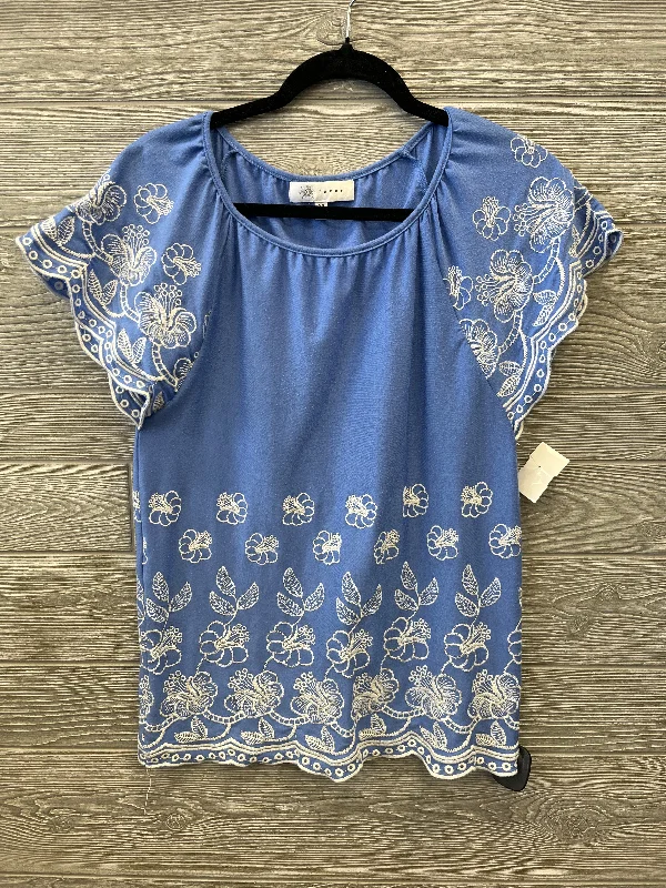 Top Short Sleeve By Fever In Blue, Size: Xs