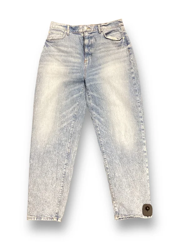 Jeans Straight By Loft In Blue Denim, Size: 4