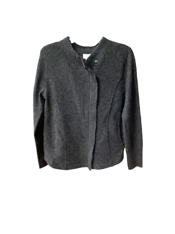 Sweater Cardigan By Caslon In Grey, Size: Lp