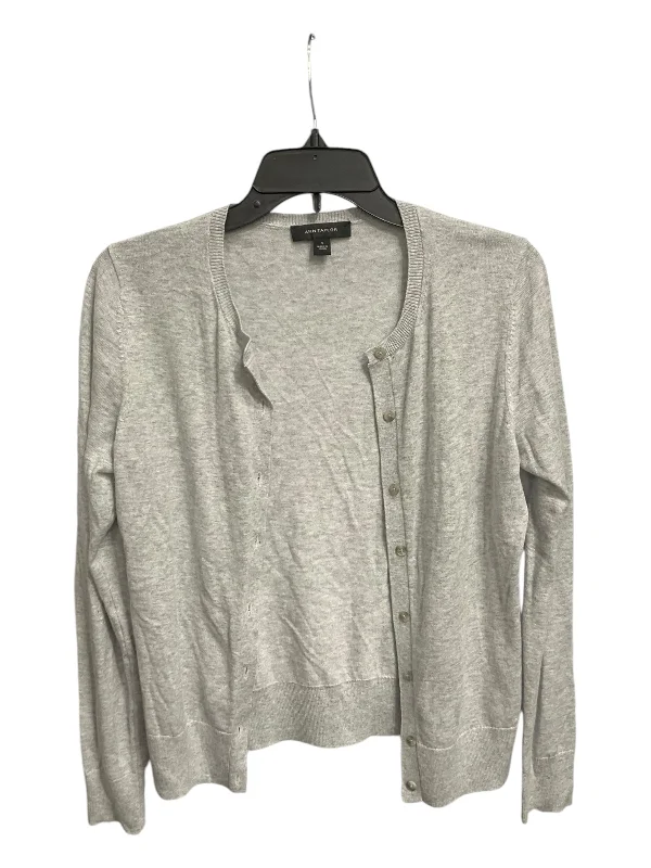 Cardigan By Ann Taylor In Grey, Size: S