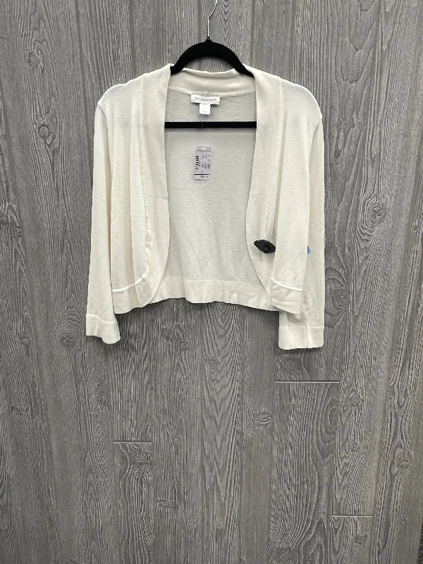 Cardigan By Christopher And Banks In White, Size: L