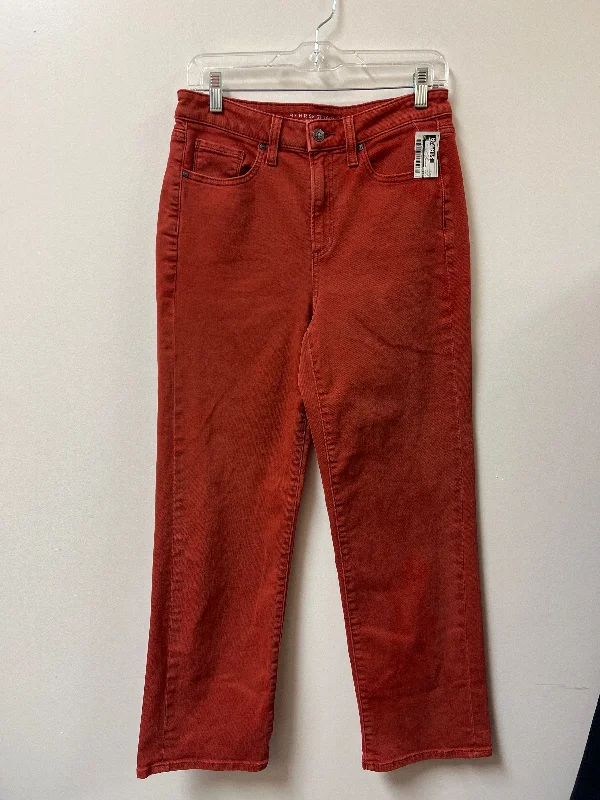 Jeans Straight By Chicos In Orange, Size: 6