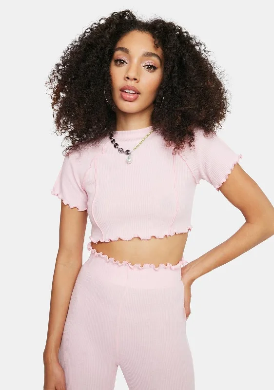 Pretty As I Am Crop Top