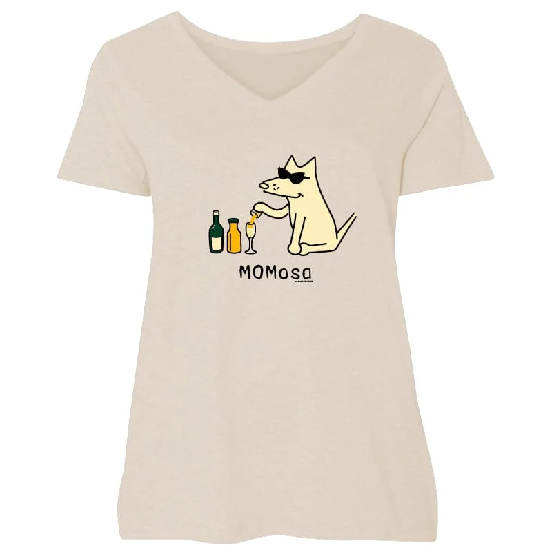 MOMosa - Ladies Curvy V-Neck Tee