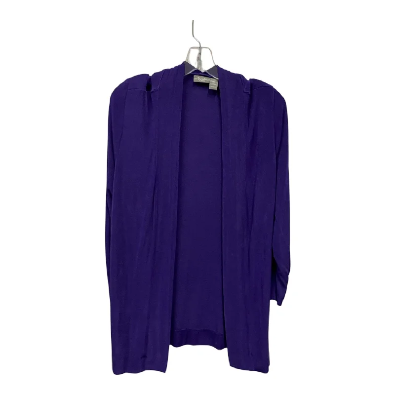 Cardigan By Chicos In Purple, Size:L