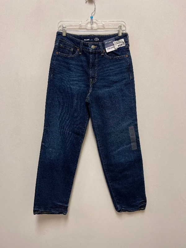 Jeans Wide Leg By Old Navy In Blue Denim, Size: 8