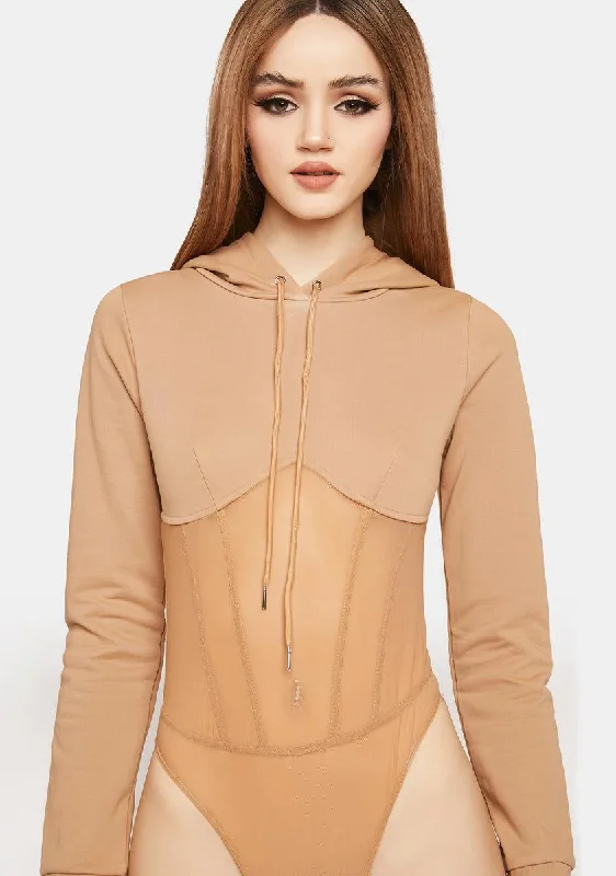 Fashion Fearless Hoodie Bodysuit