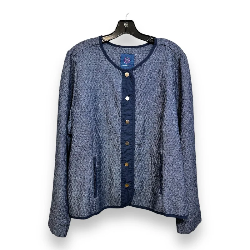 Sweater Cardigan By Isaac Mizrahi Live Qvc In Denim, Size: Xl