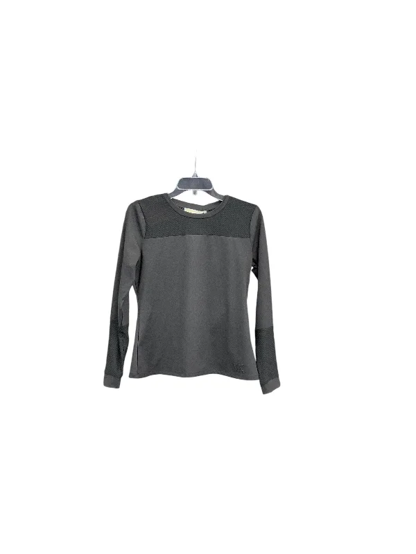 Athletic Top Long Sleeve Crewneck By Michael By Michael Kors In Black, Size: Mp