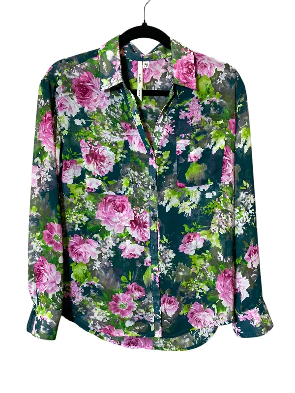 Blouse Long Sleeve By Bellatrix In Floral Print, Size: Xs