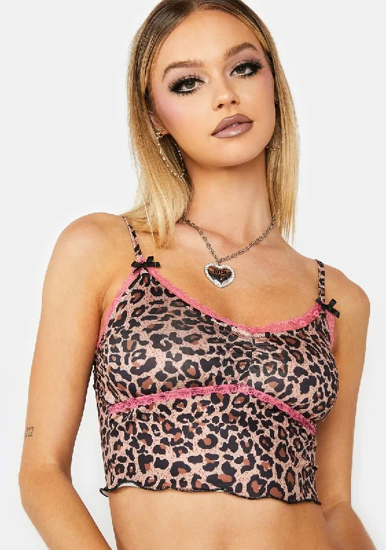 Cat's Grin Leopard Tank Top