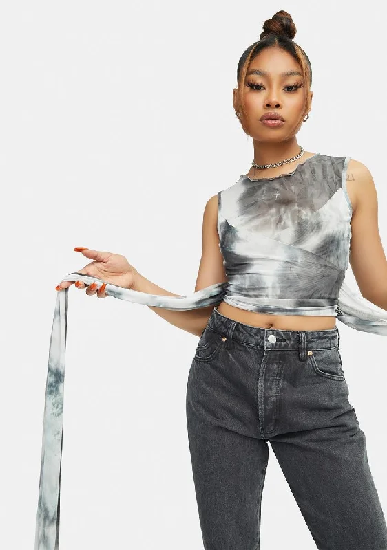 Likely To Misbehave Tie Dye Crop Top