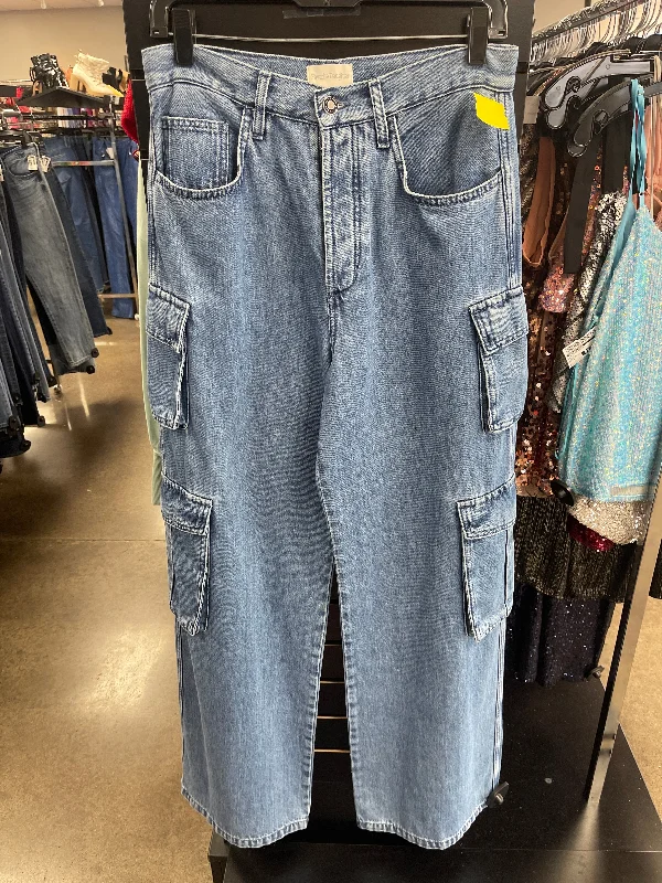 Jeans Wide Leg By Favorite Daughter In Blue Denim, Size: 6