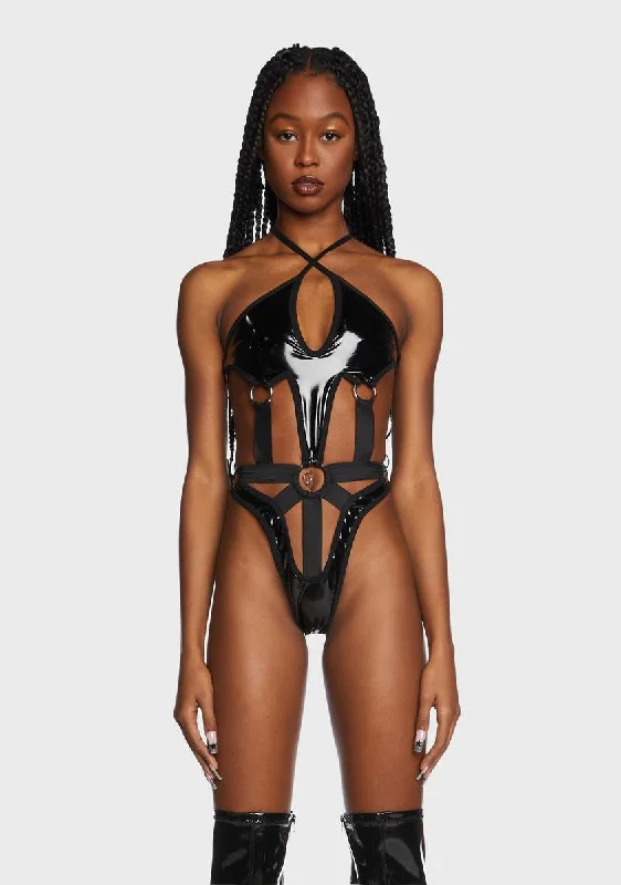 Black Witch Cut-Out Bodysuit