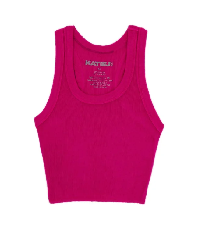 Juniors Women Livi Tank Top In Shocking Pink