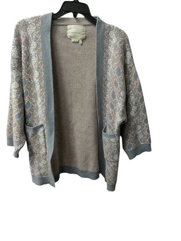 Sweater Cardigan By Anthropologie In Blue, Size: Osfm