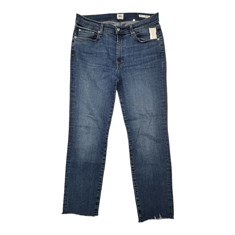 Jeans Straight By Edwin In Blue Denim, Size: 10