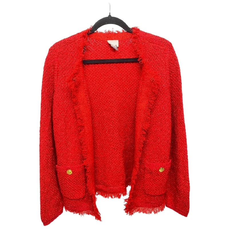 Cardigan By Chicos In Red, Size: M